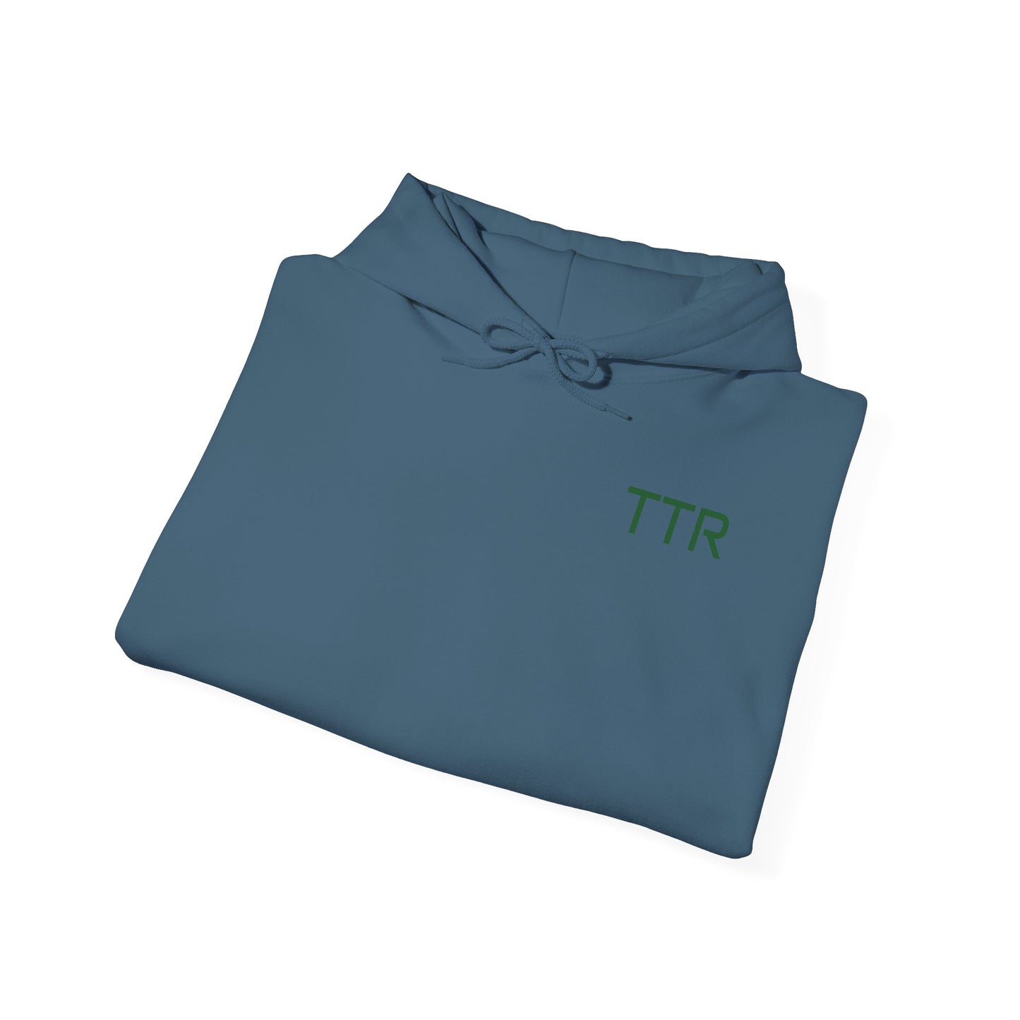 Vintage Race Car Emblem Hoodie | TTR green logo 'Take The Risk'