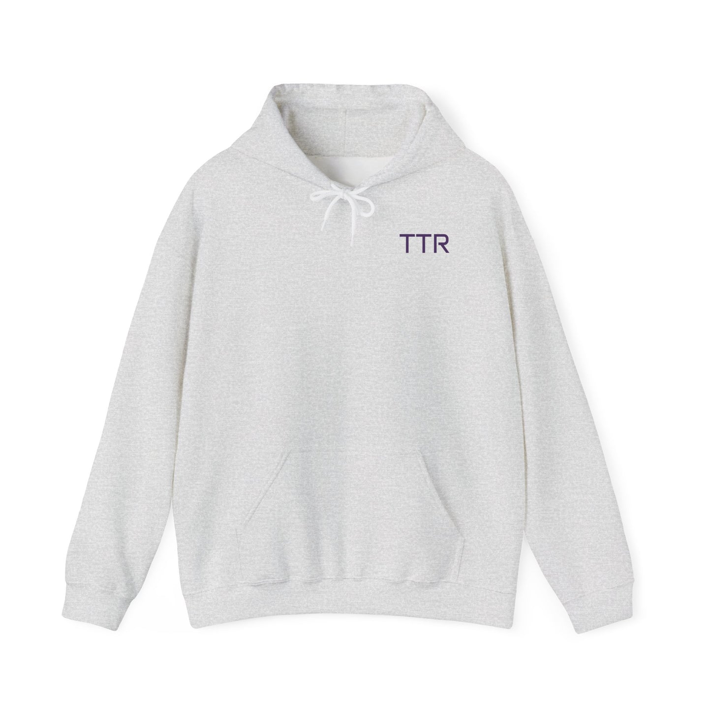 Vintage Race Car Emblem Hoodie | TTR purple logo 'Take The Risk'