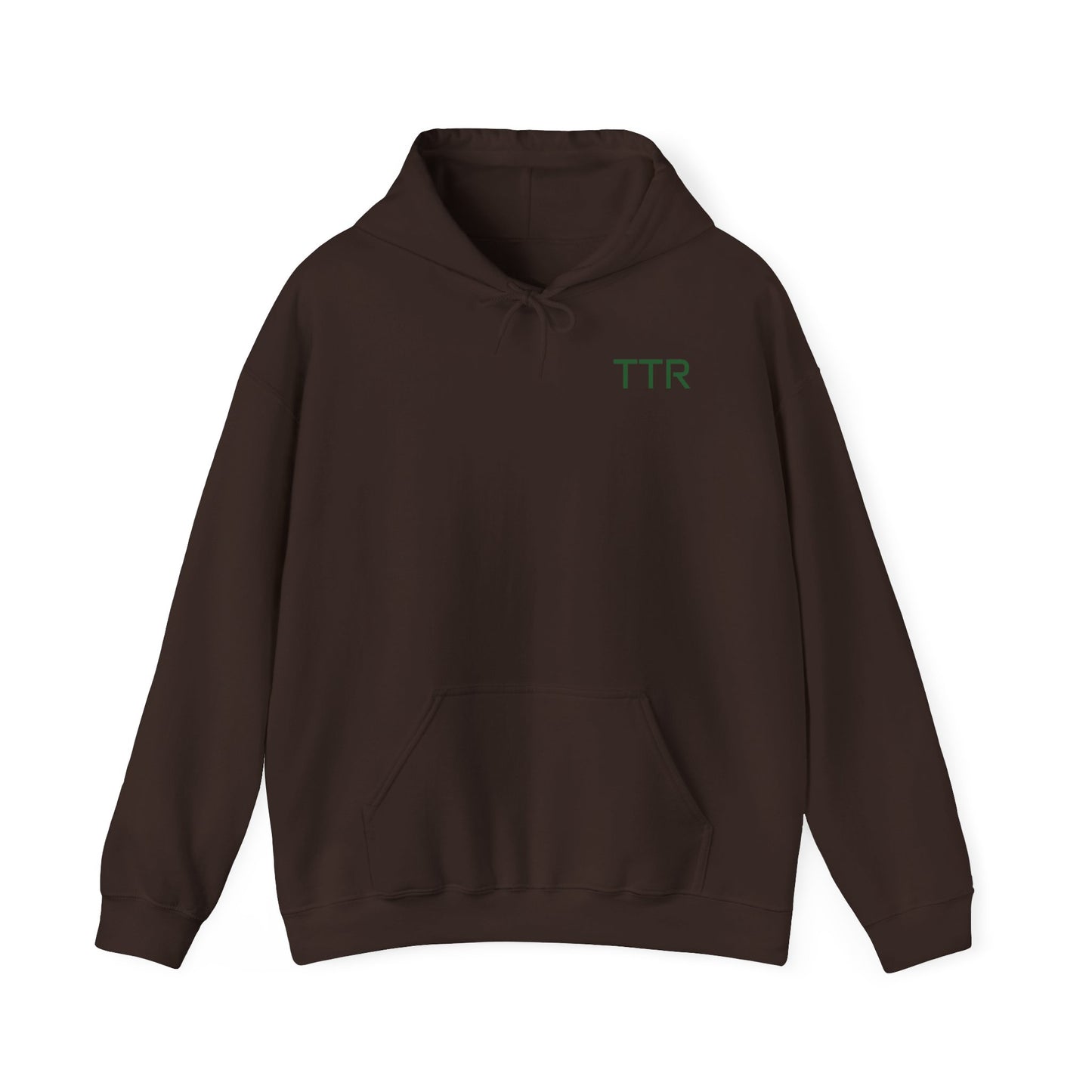 Vintage Race Car Emblem Hoodie | TTR green logo 'Take The Risk'