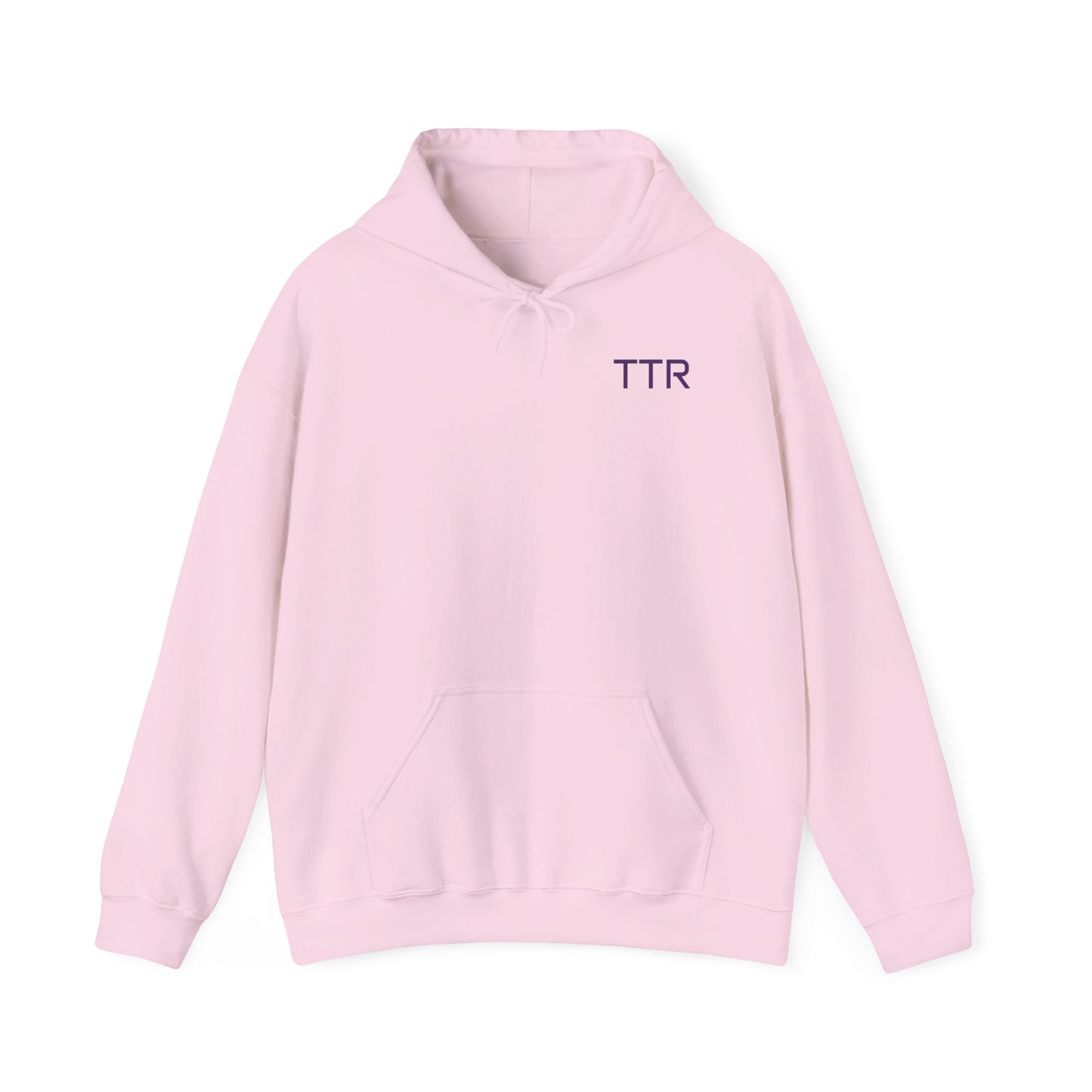 Vintage Race Car Emblem Hoodie | TTR purple logo 'Take The Risk'