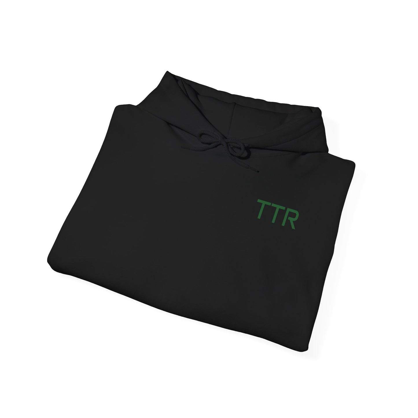 Vintage Race Car Emblem Hoodie | TTR green logo 'Take The Risk'