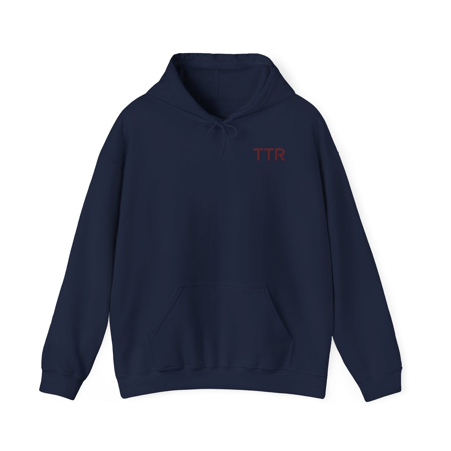 Vintage Race Car Emblem Hoodie | TTR red logo 'Take The Risk'