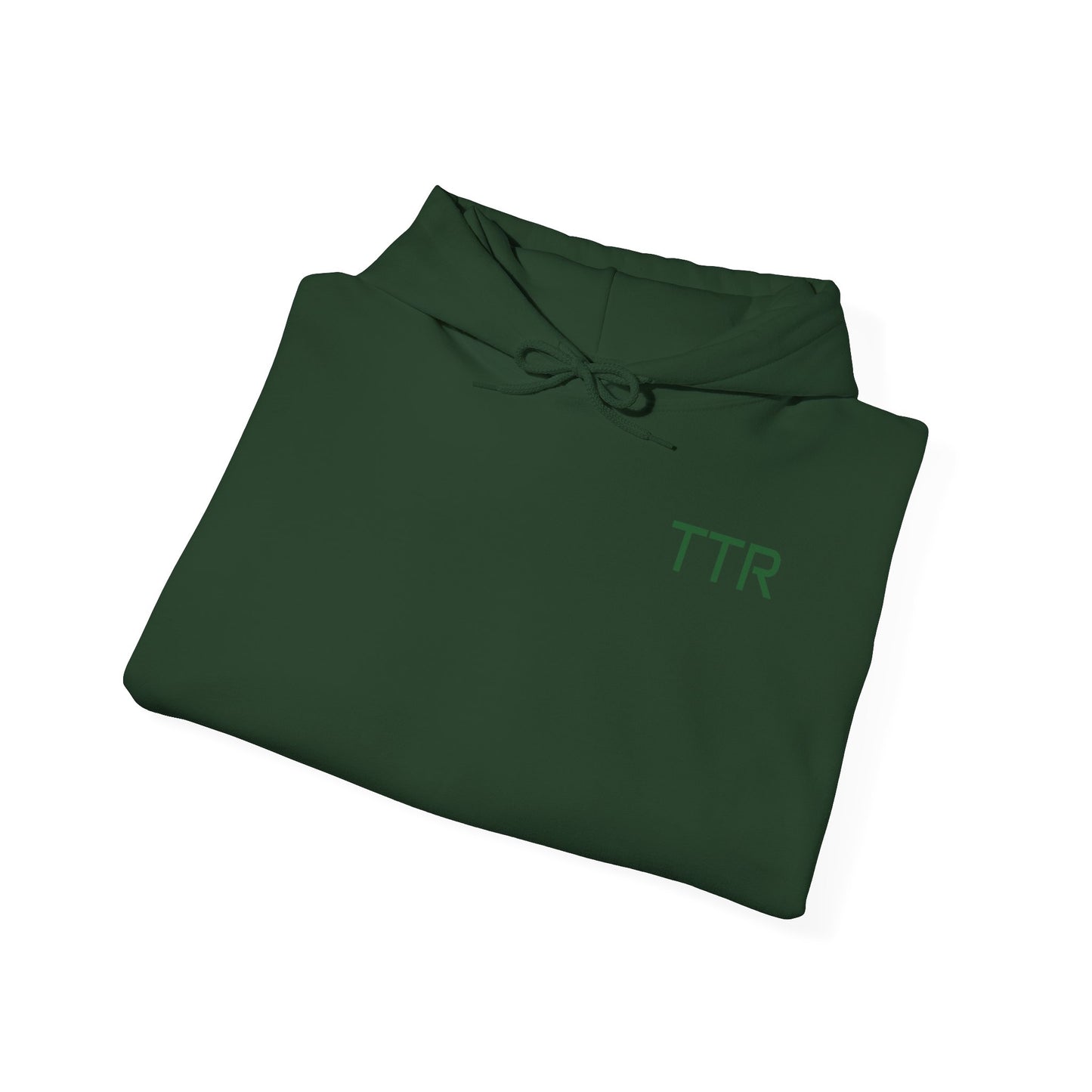 Vintage Race Car Emblem Hoodie | TTR green logo 'Take The Risk'