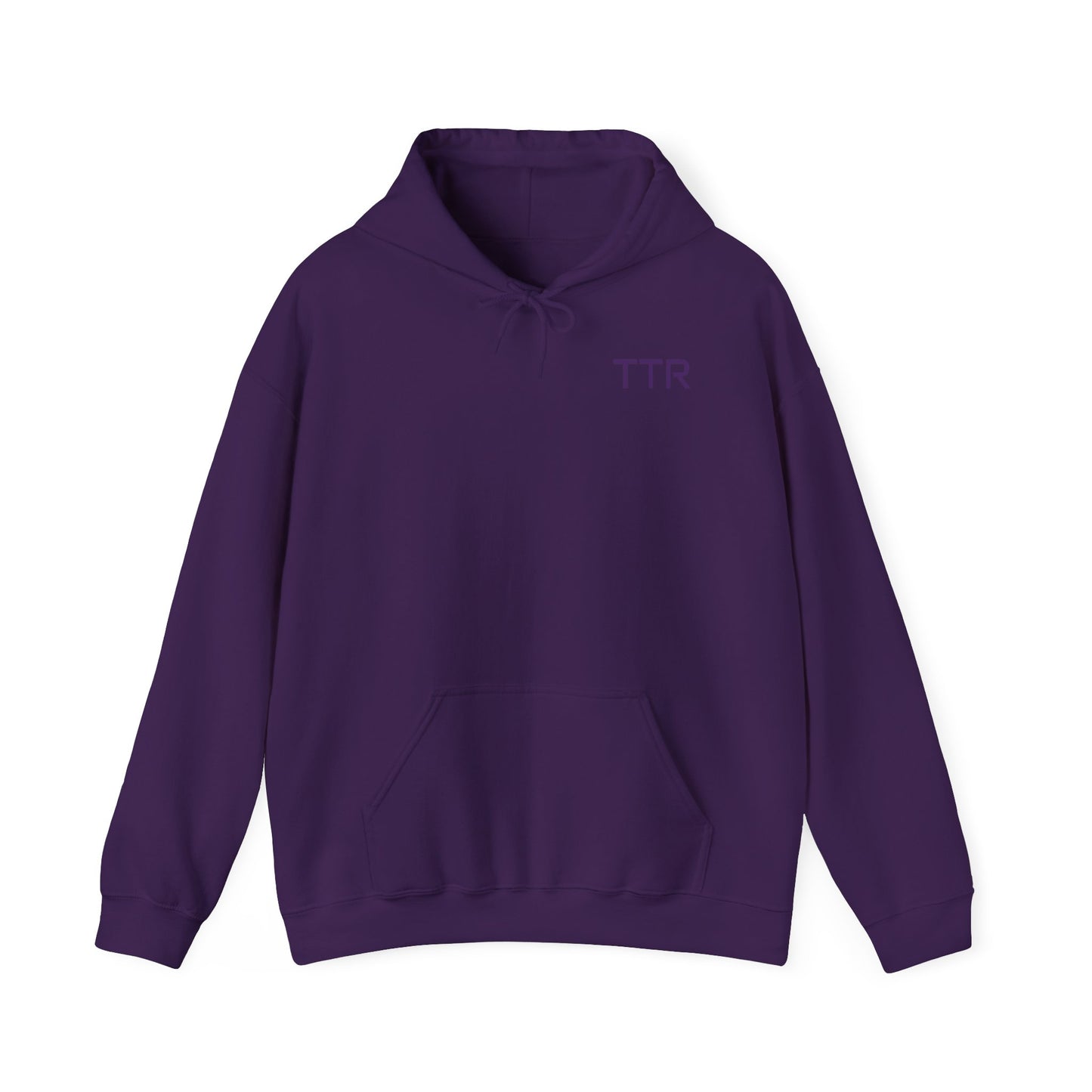 Vintage Race Car Emblem Hoodie | TTR purple logo 'Take The Risk'