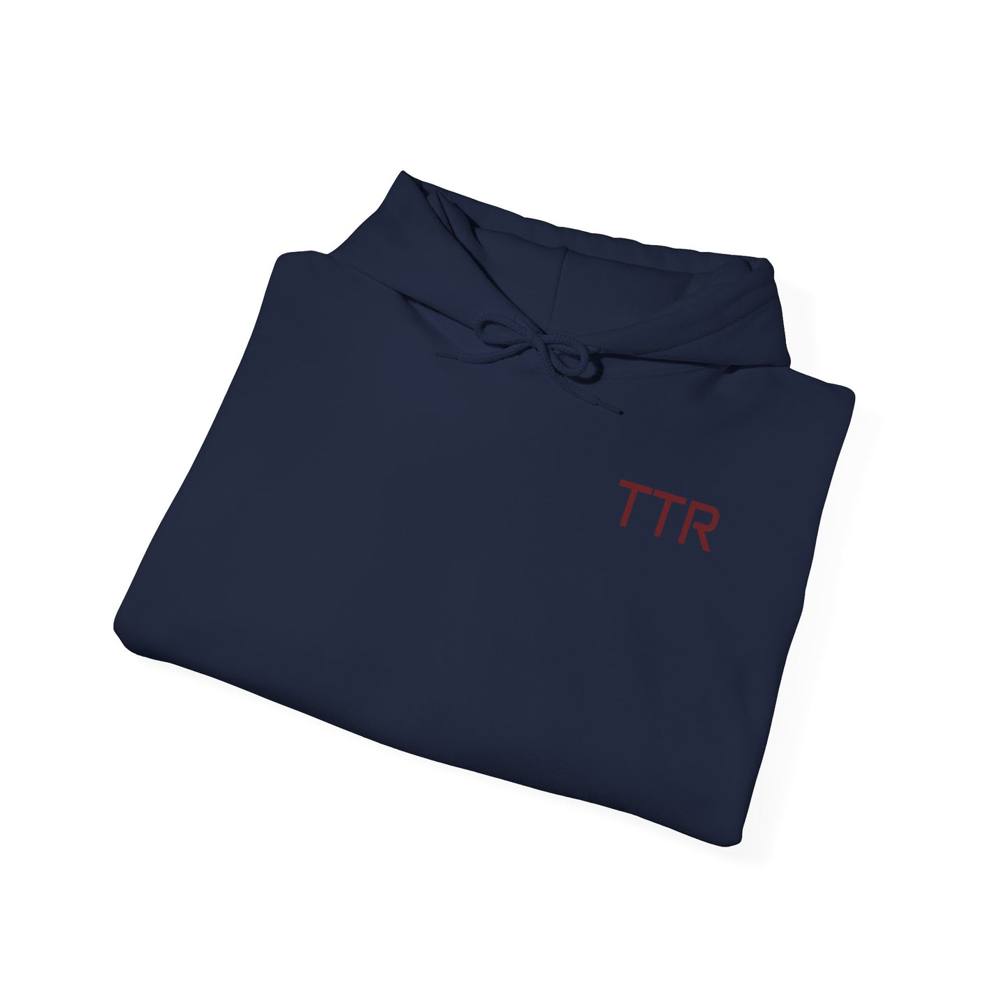 Vintage Race Car Emblem Hoodie | TTR red logo 'Take The Risk'