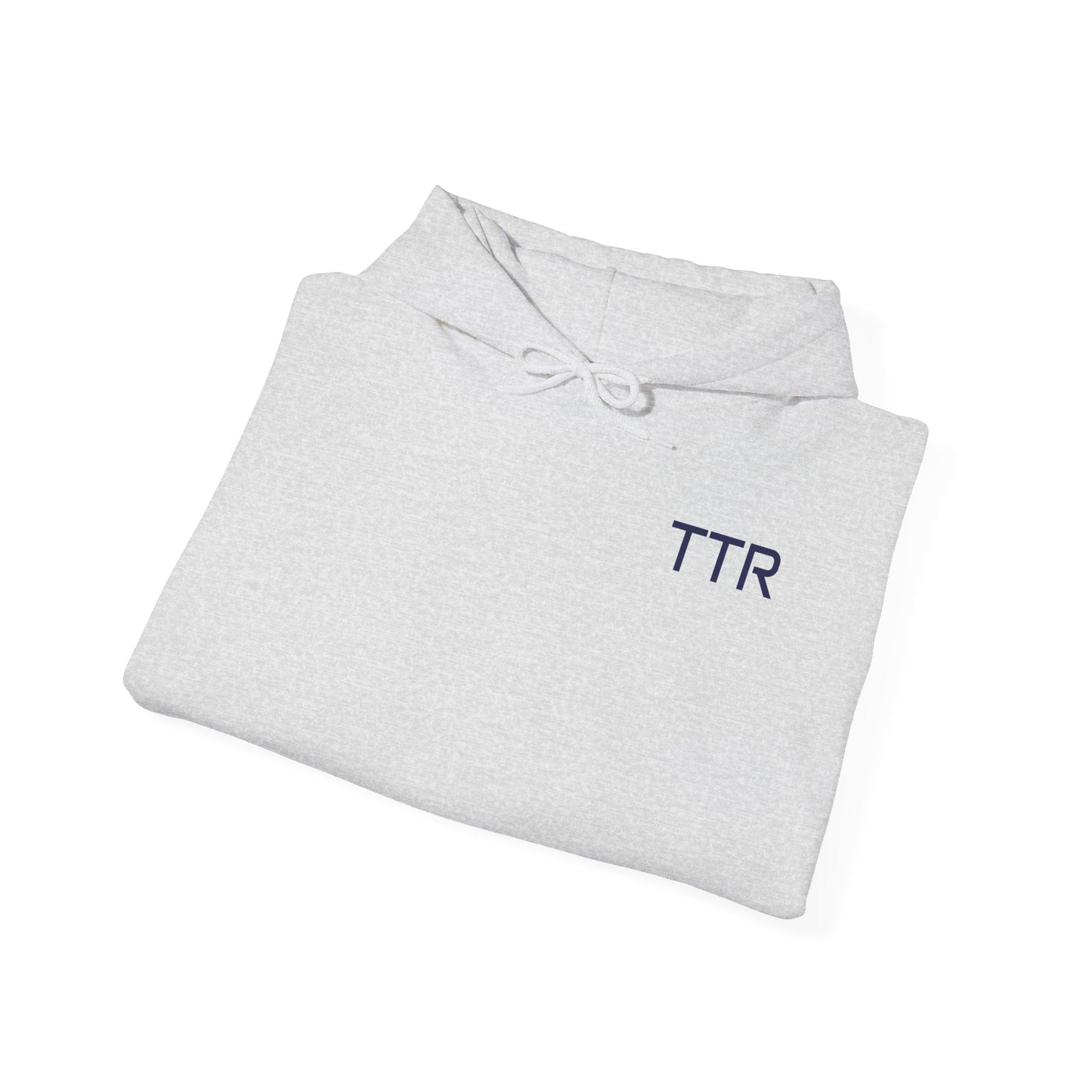 Vintage Race Car Emblem Hoodie | TTR blue logo 'Take The Risk'
