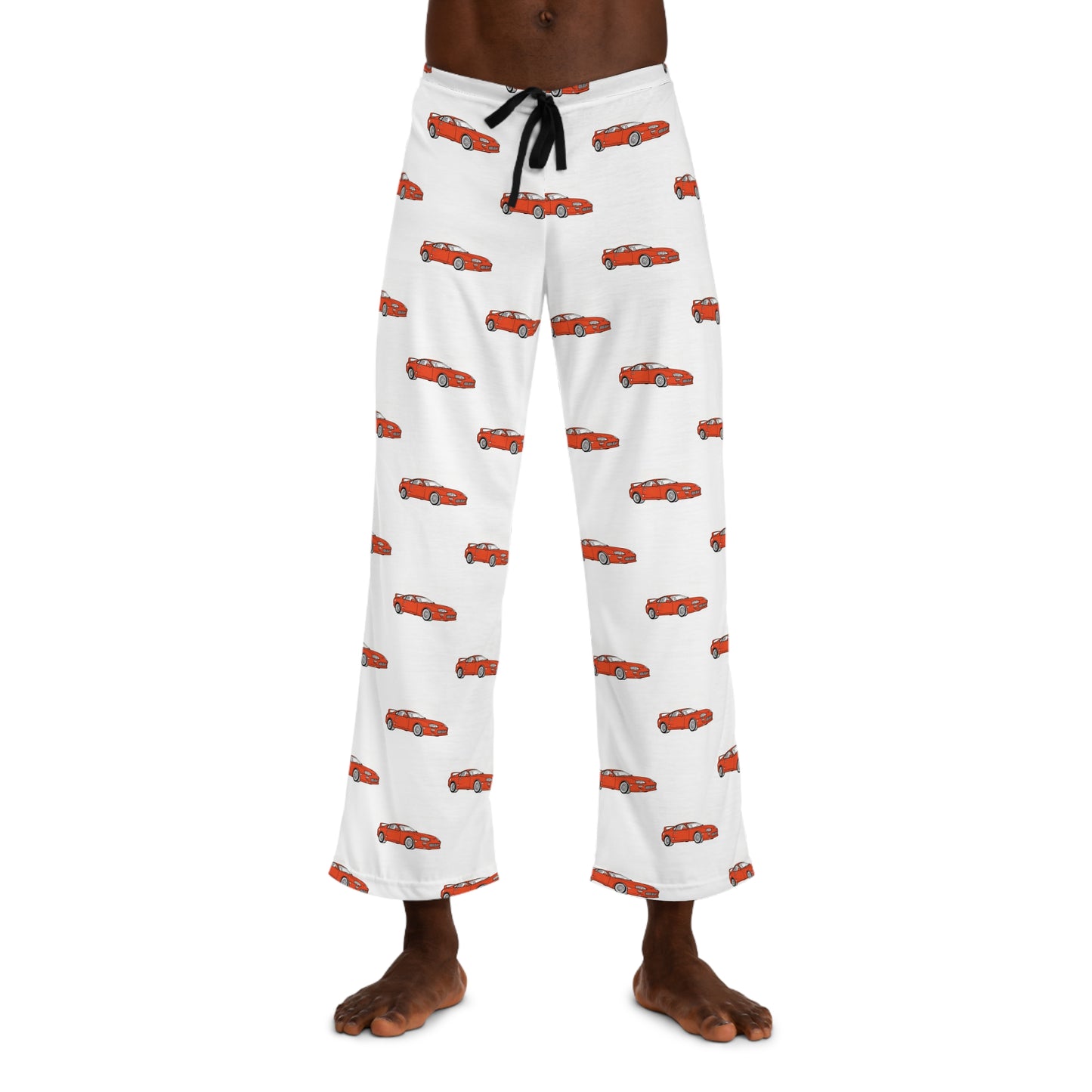 1993 Toyota Supra (Orange) Car Pajama Pants — All-Over Print Lounge Trousers