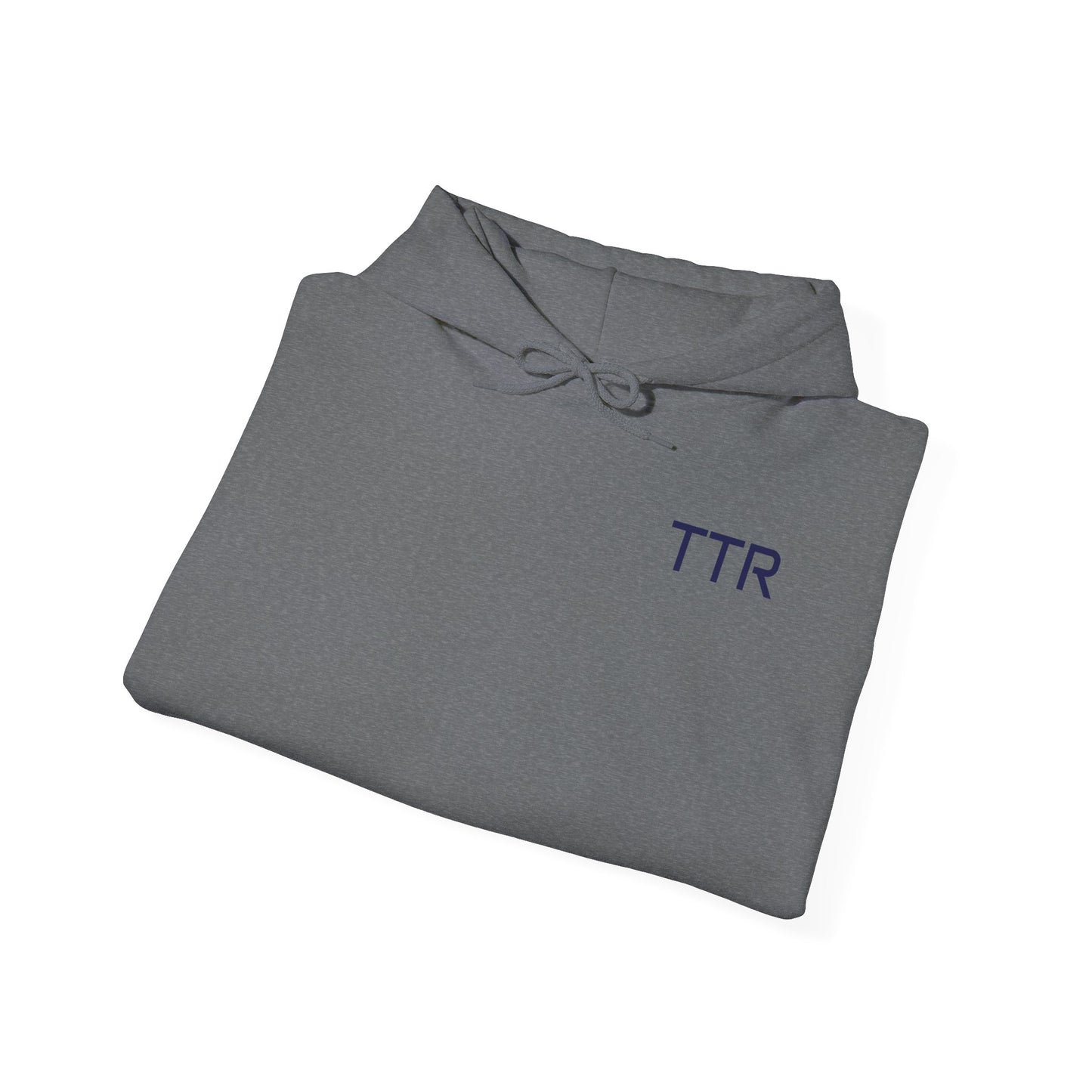 Vintage Race Car Emblem Hoodie | TTR blue logo 'Take The Risk'