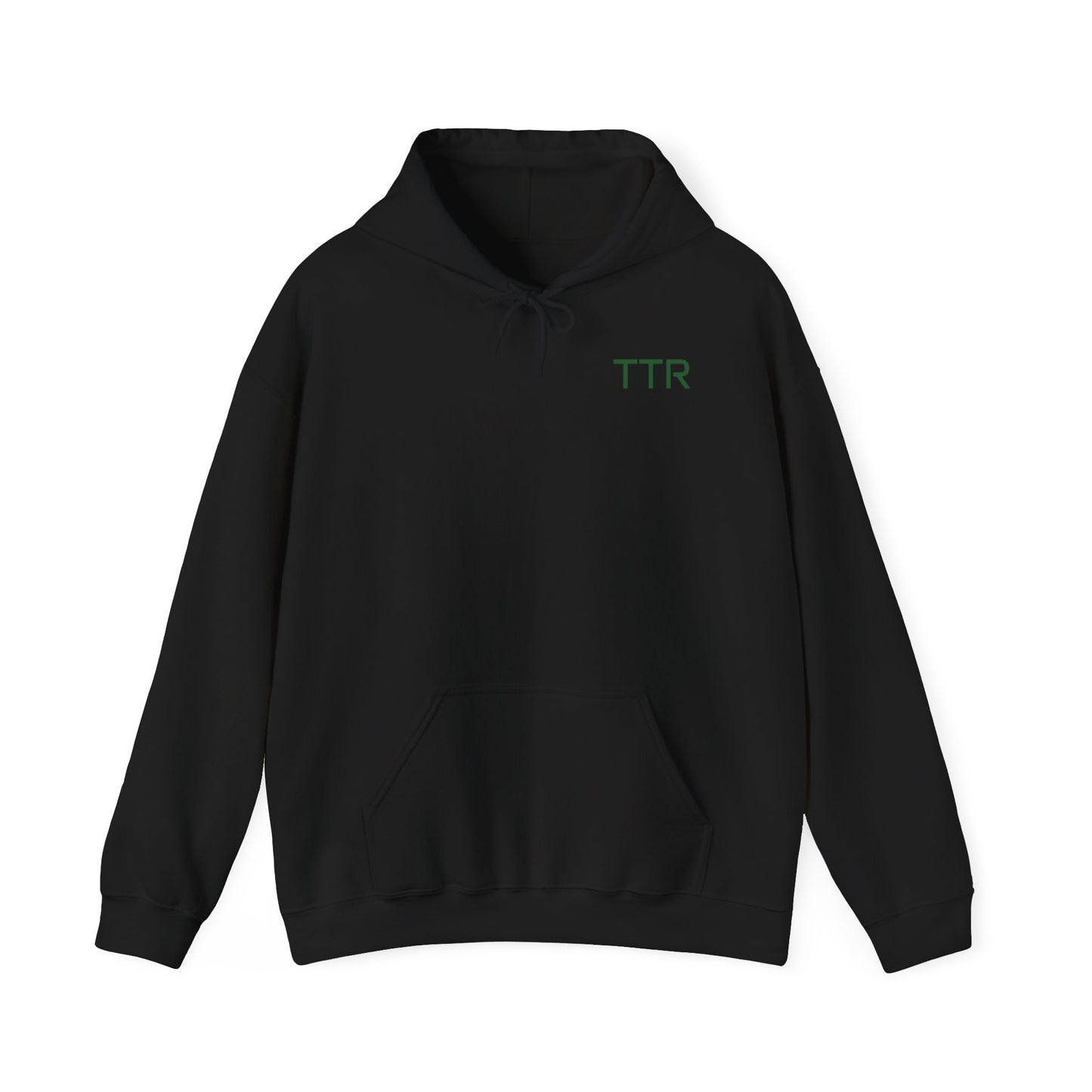 Vintage Race Car Emblem Hoodie | TTR green logo 'Take The Risk'