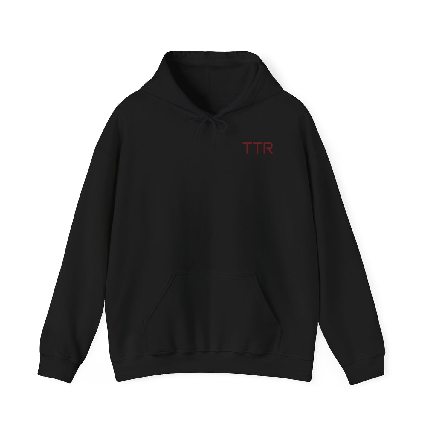 Vintage Race Car Emblem Hoodie | TTR red logo 'Take The Risk'