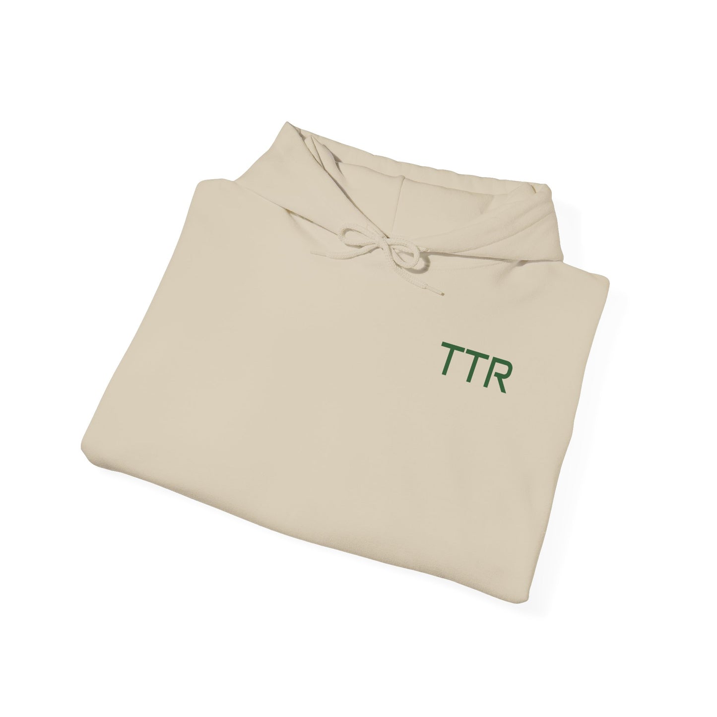 Vintage Race Car Emblem Hoodie | TTR green logo 'Take The Risk'