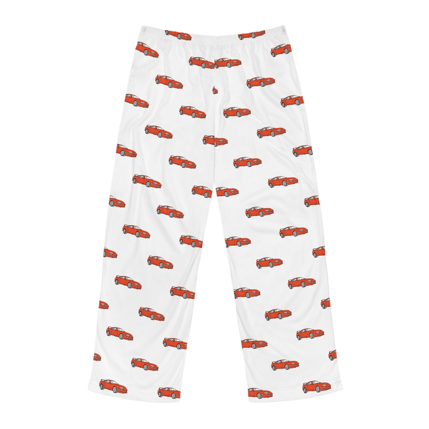 1993 Toyota Supra (Orange) Car Pajama Pants — All-Over Print Lounge Trousers