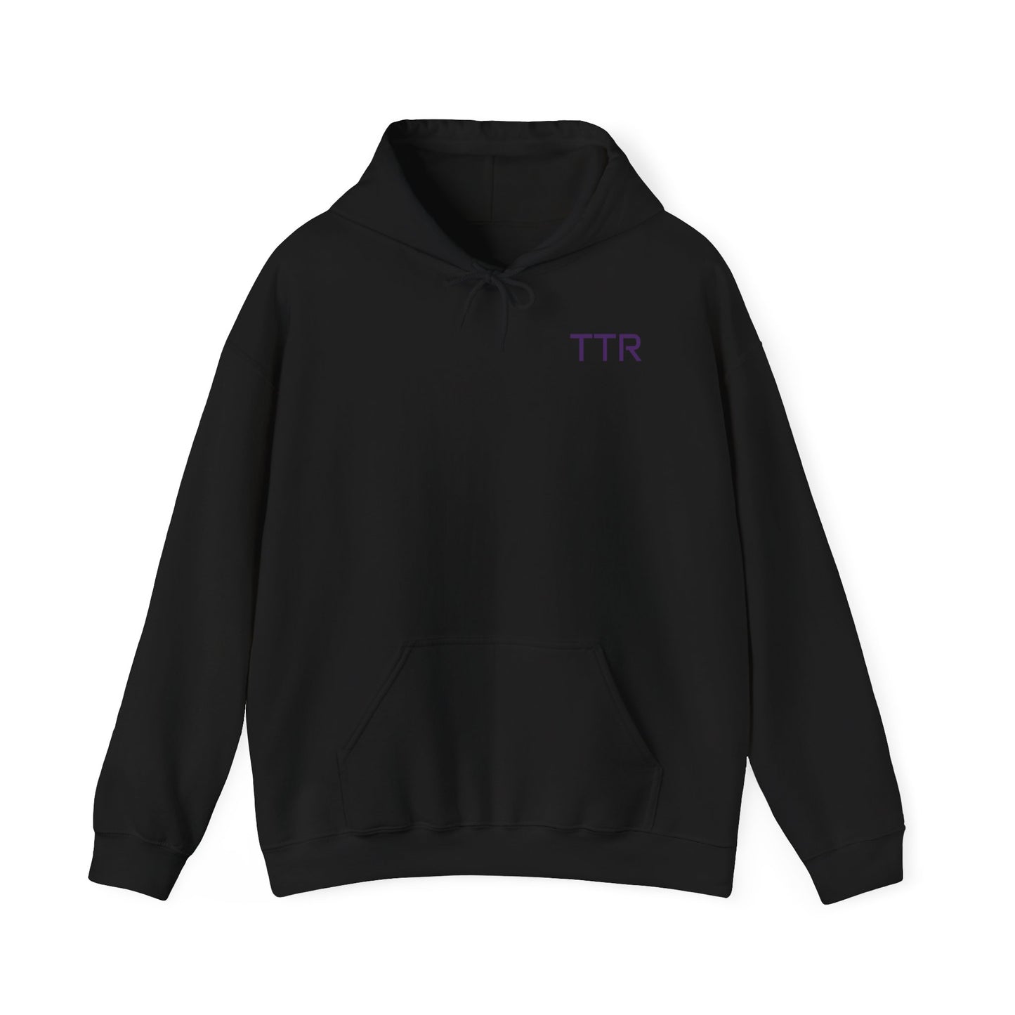 Vintage Race Car Emblem Hoodie | TTR purple logo 'Take The Risk'