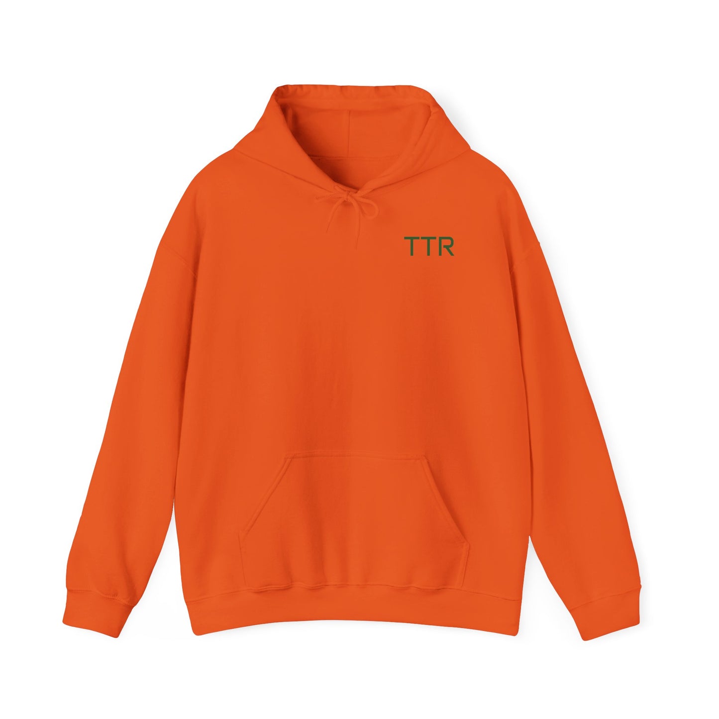 Vintage Race Car Emblem Hoodie | TTR green logo 'Take The Risk'