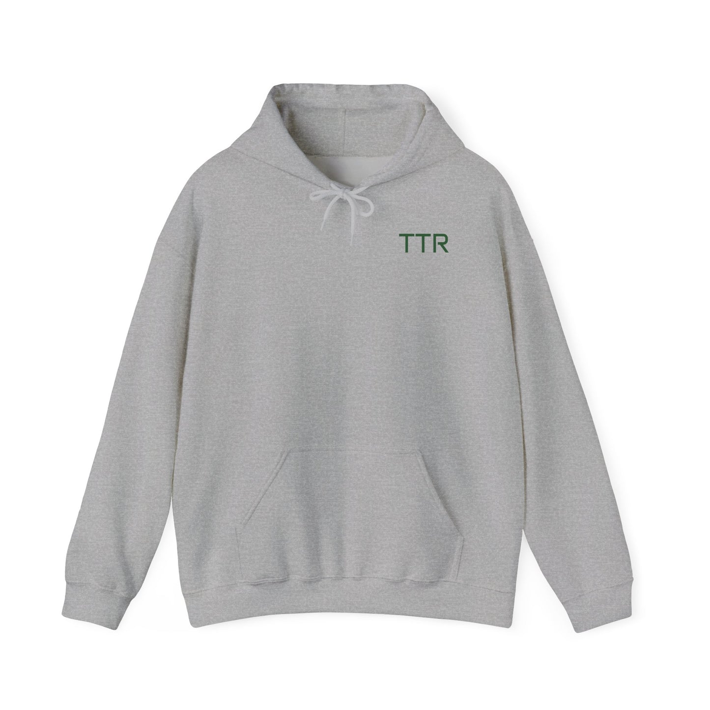 Vintage Race Car Emblem Hoodie | TTR green logo 'Take The Risk'