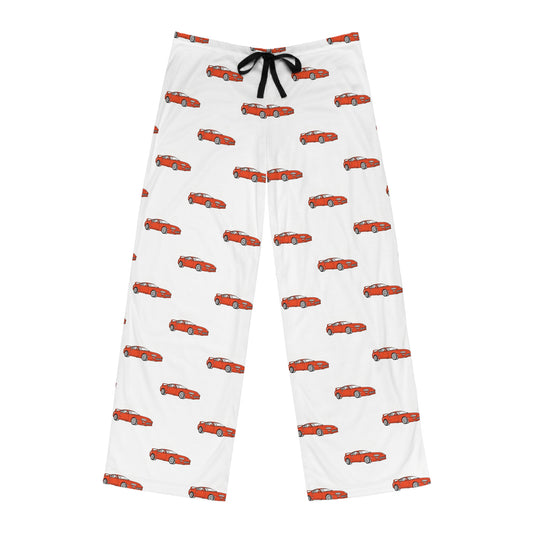 1993 Toyota Supra (Orange) Car Pajama Pants — All-Over Print Lounge Trousers