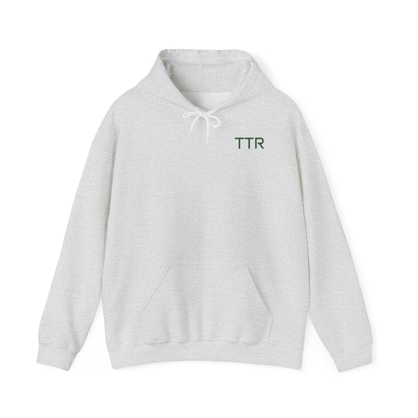Vintage Race Car Emblem Hoodie | TTR green logo 'Take The Risk'